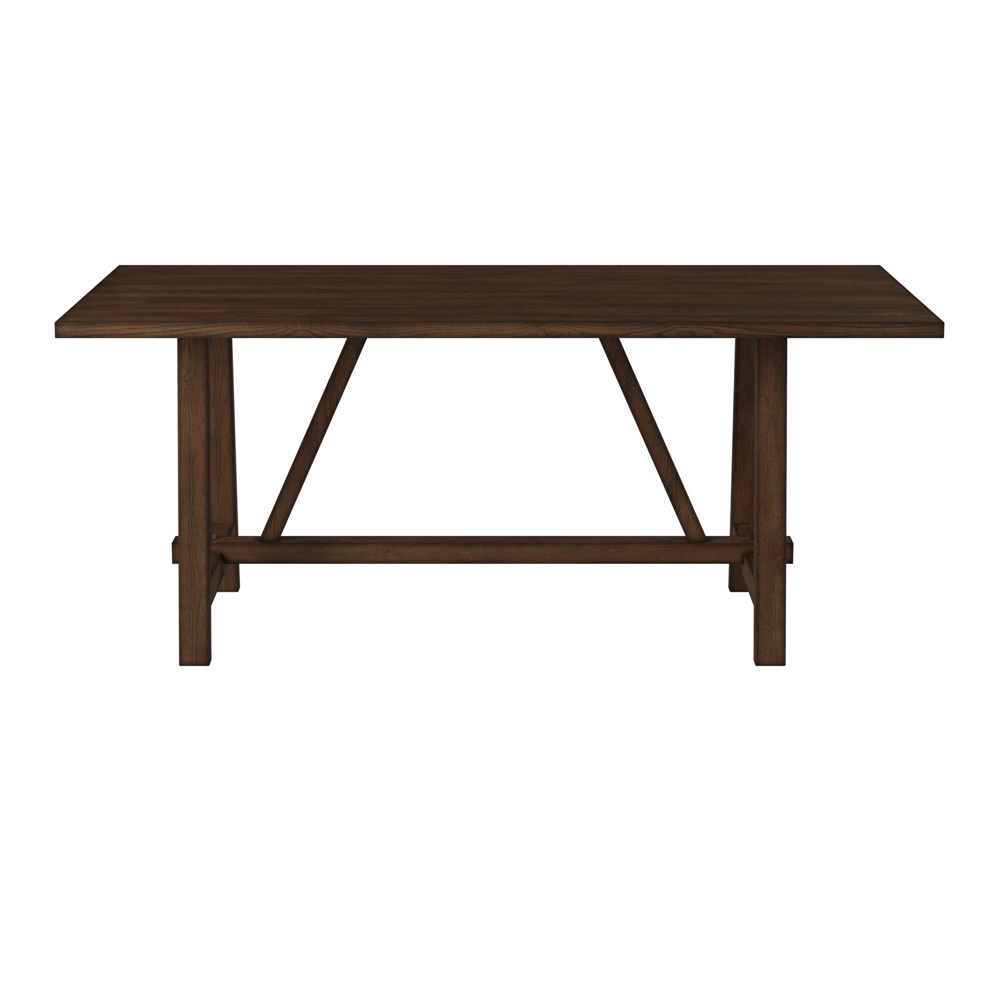 Mesa de comedor con caballete Arendal, roble oscuro bruñido