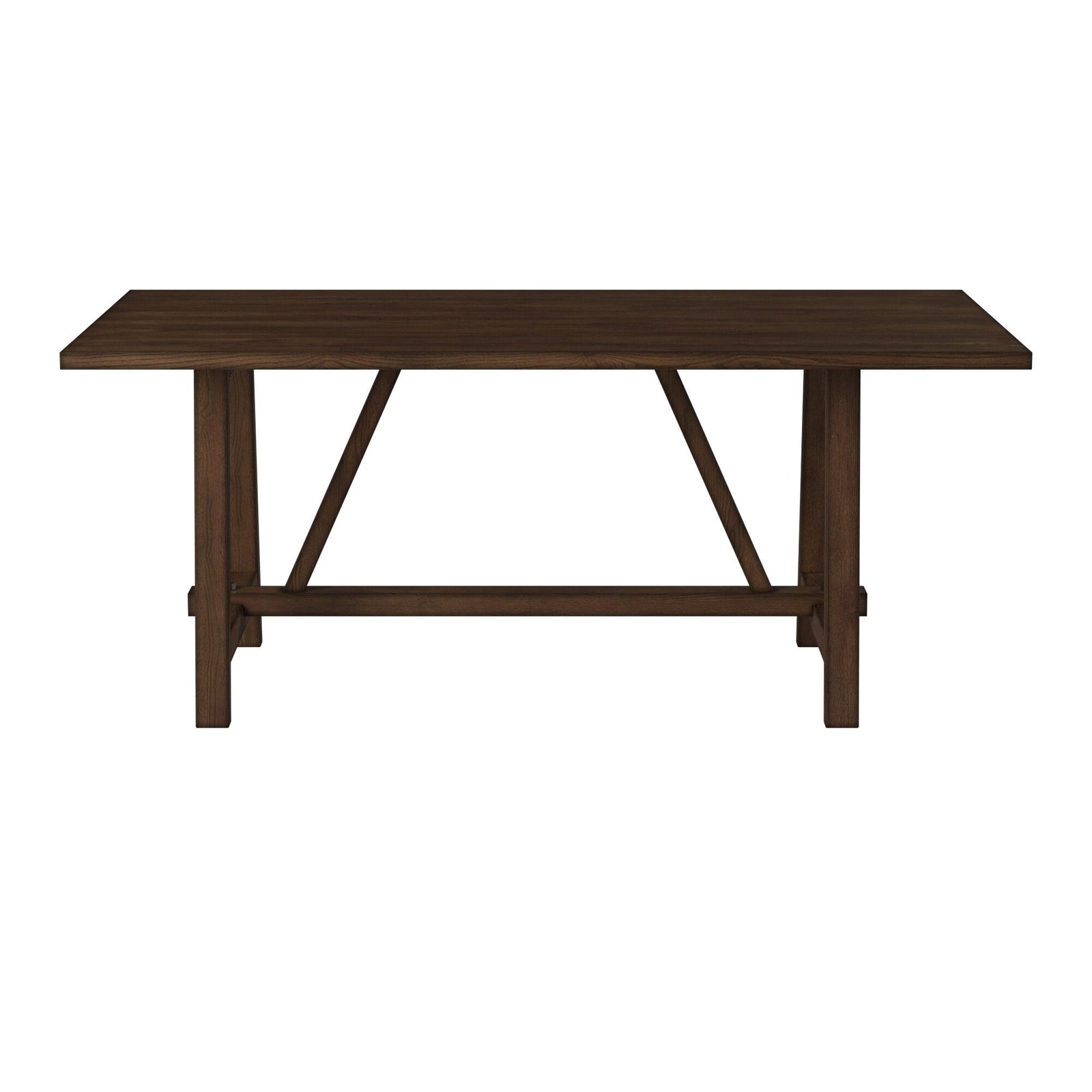 Mesa de comedor con caballete Arendal, roble oscuro bruñido