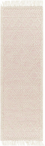 Alfombra de lana rosa suave Ramsbury