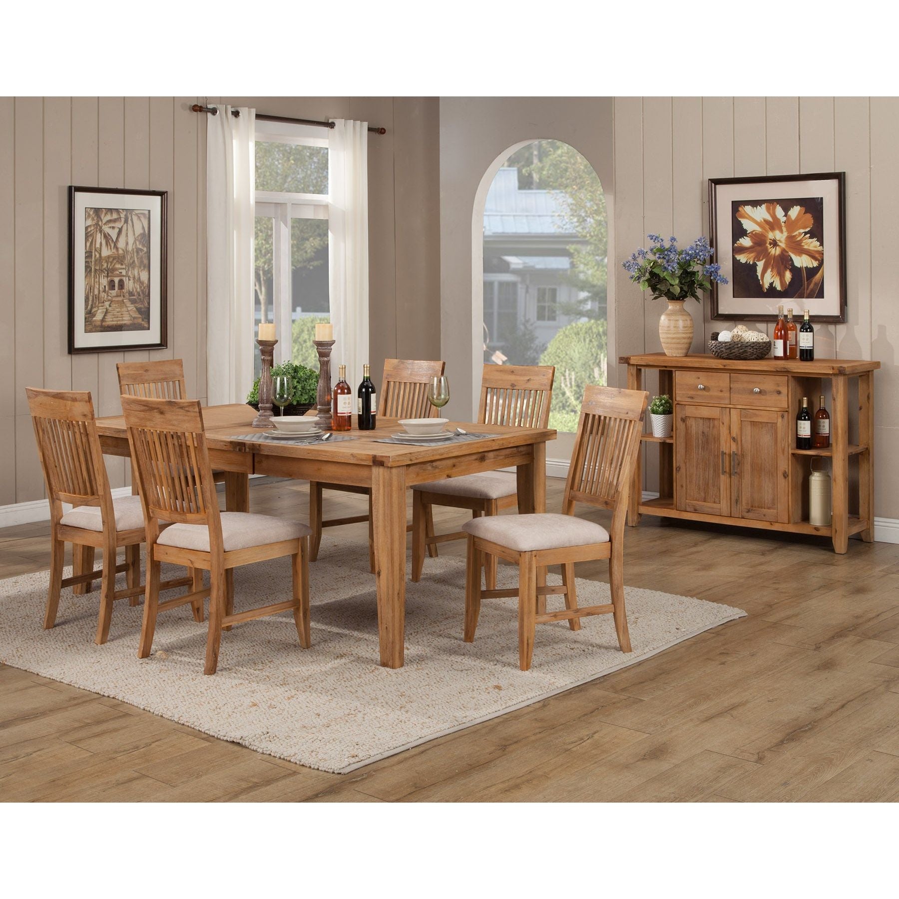 Servidor Aspen, color natural antiguo