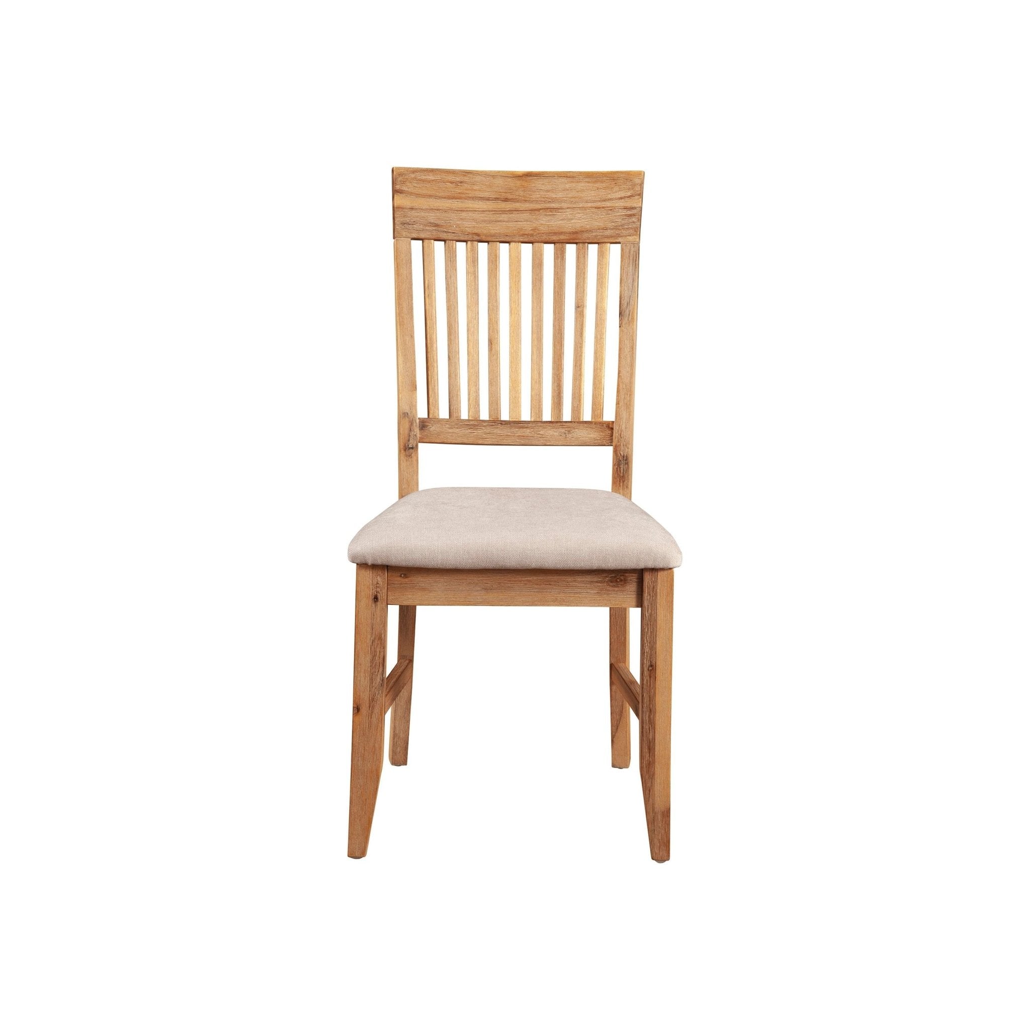 Sillas auxiliares Aspen, color natural antiguo