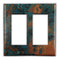 Placa de pared de cobre azul - 2 balancines