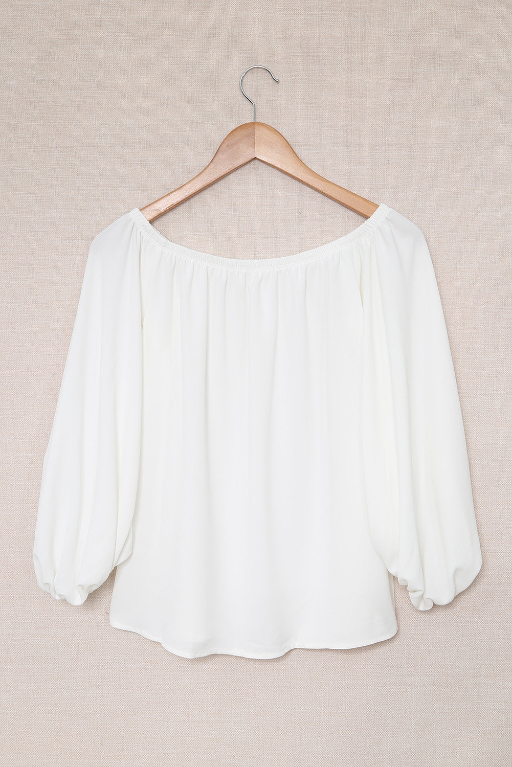 Chic White Off-Shoulder Top