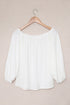Chic White Off-Shoulder Top