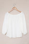 All-Occasion White Off-Shoulder Top