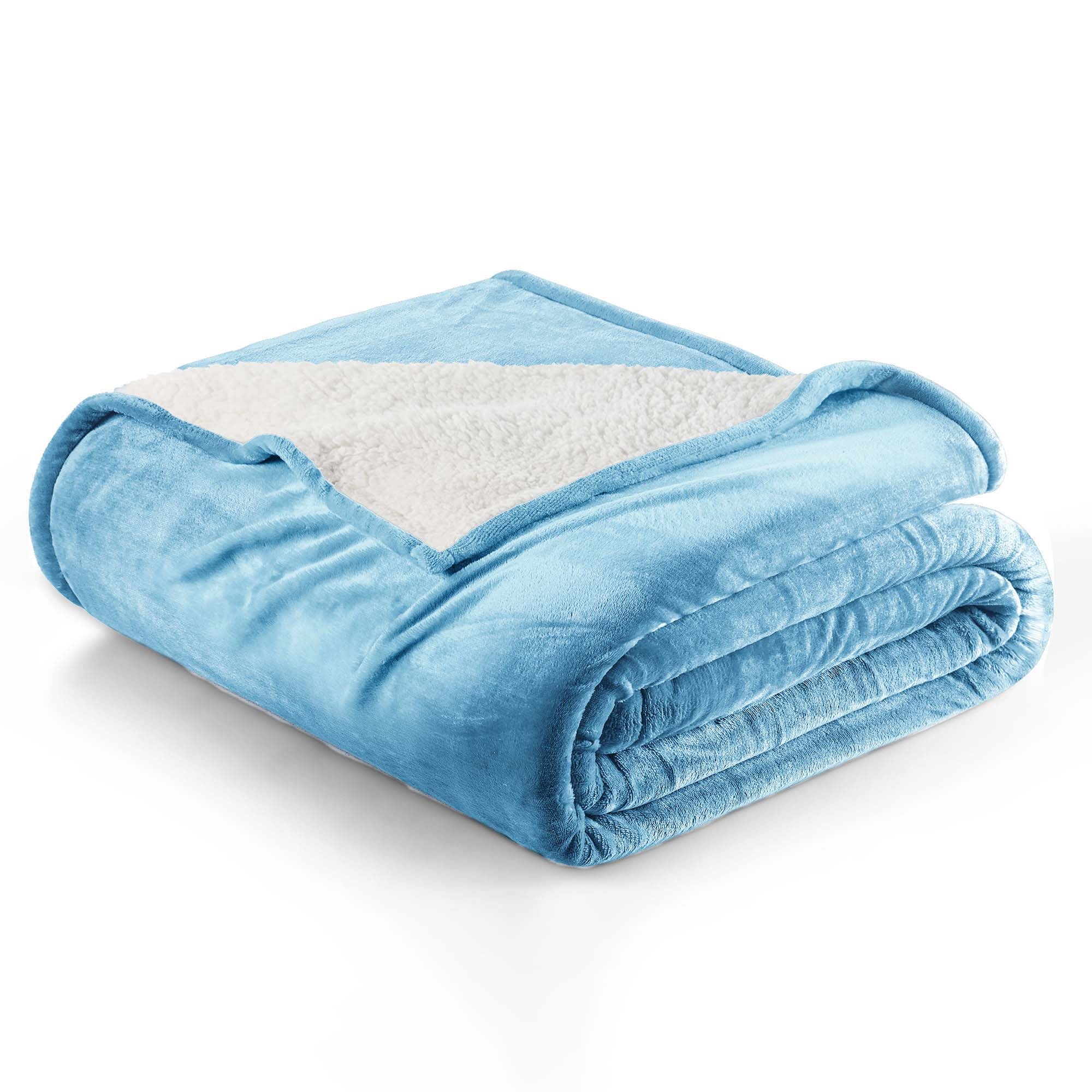 Velvet Plush Sherpa Bed Blanket - Sherpa Fleece Collection