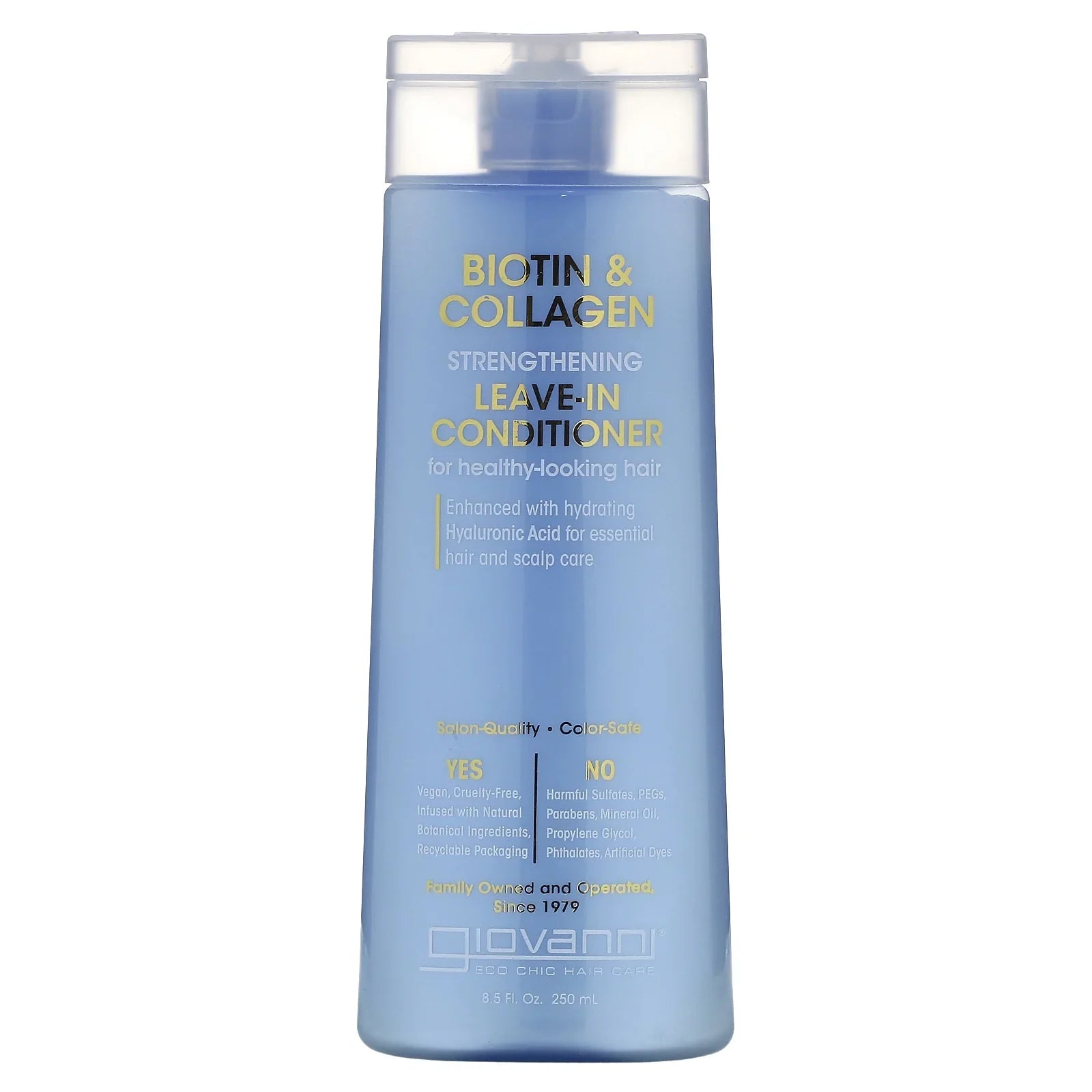 Productos Giovanni para el cuidado del cabello - Acondicionador sin enjuague con biocolágeno, 247 ml - Tratamiento hidratante para el cabello