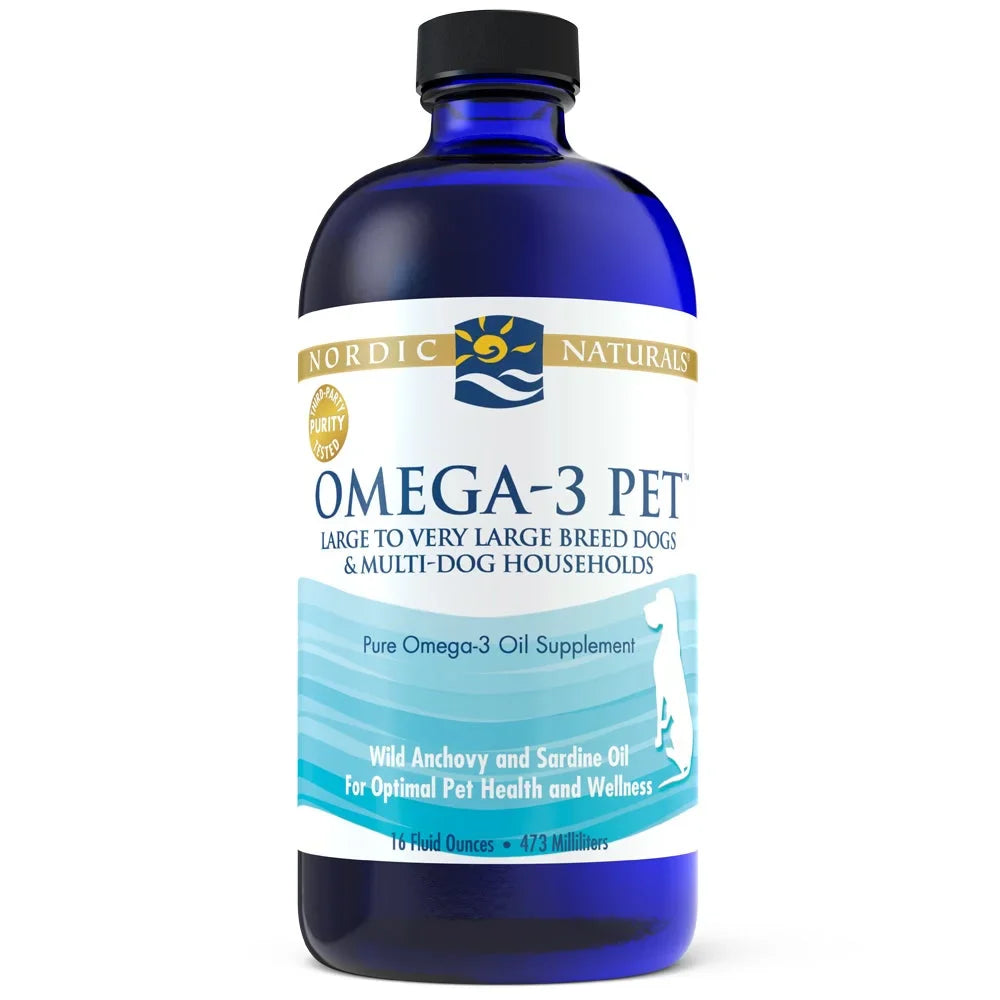 Nordic Naturals - Omega 3 para perros grandes, 16 onzas líquidas - Suplemento de aceite de pescado