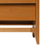 Mesita de noche de madera con dos cajones de estilo moderno de mediados de siglo de Oswald