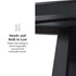 Mesa de comedor con pedestal de madera maciza redonda Koa de 48"