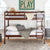 Cama litera de madera maciza Carolina de estilo transicional con dos camas individuales
