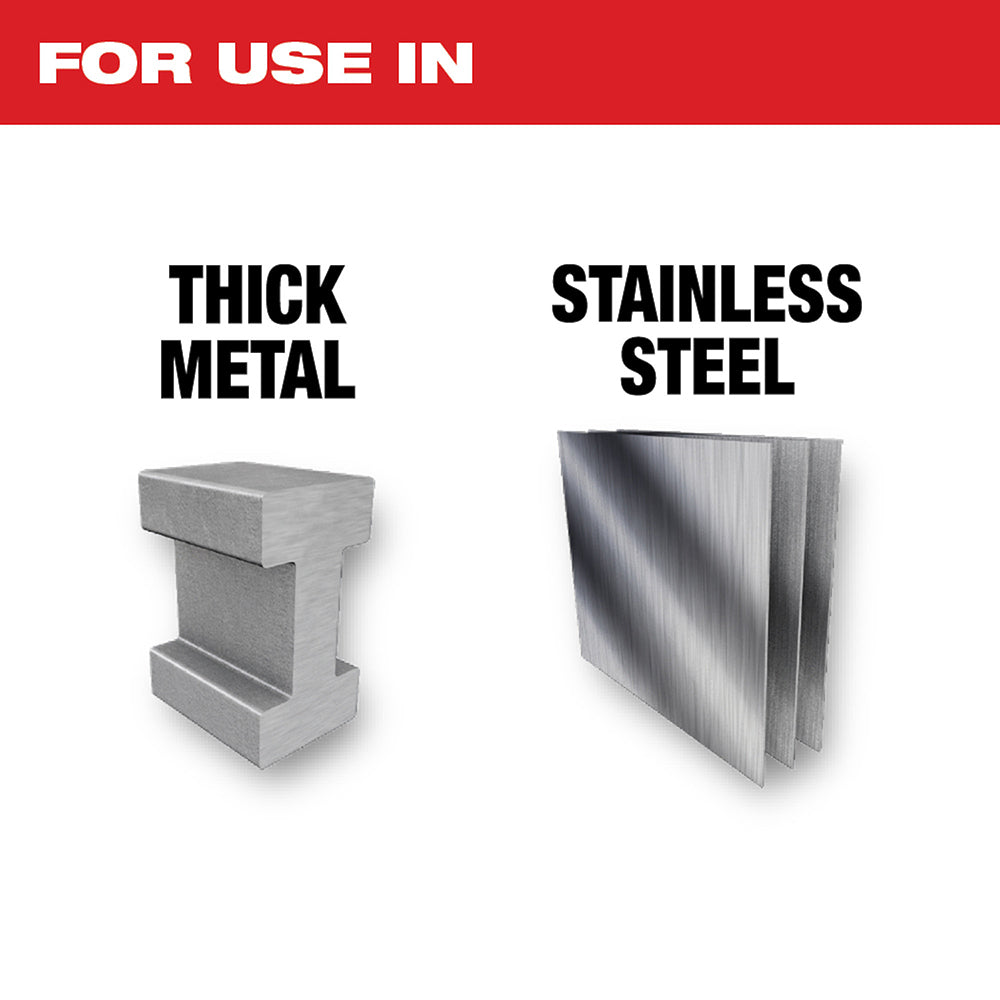 Milwaukee 48-00-5202 Hoja SAWZALL® con dientes de carburo TORCH™ de 9" y 8 TPI, paquete de 1