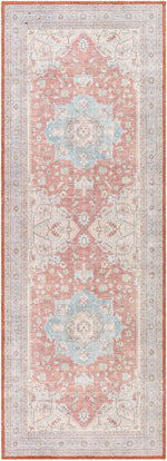Alfombra lavable con medallón Bagamanoc marrón - Liquidación