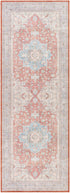 Alfombra lavable con medallón Bagamanoc marrón - Liquidación
