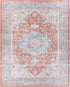 Alfombra lavable con medallón Bagamanoc marrón - Liquidación