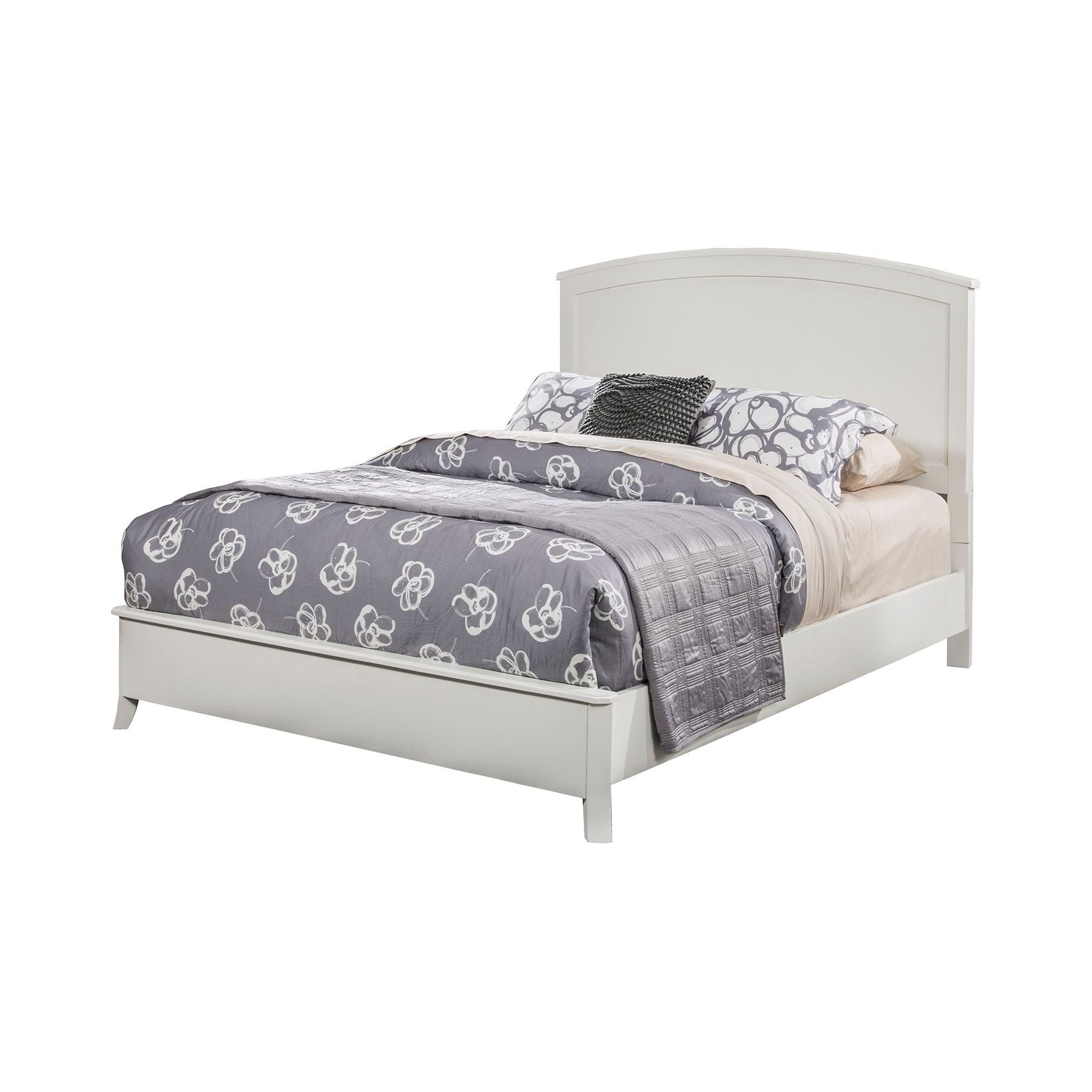 Cama con paneles Baker, color blanco