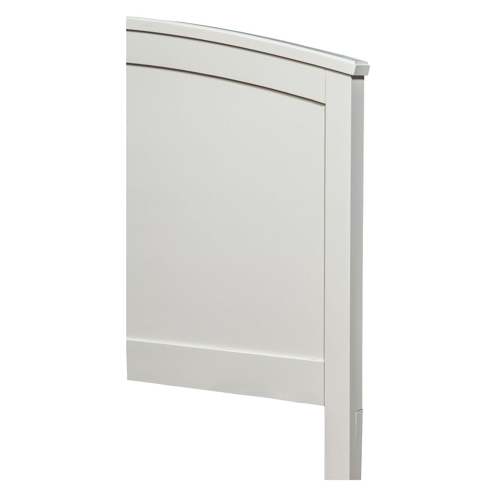 Cama con paneles Baker, color blanco