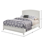 Cama con paneles Baker, color blanco