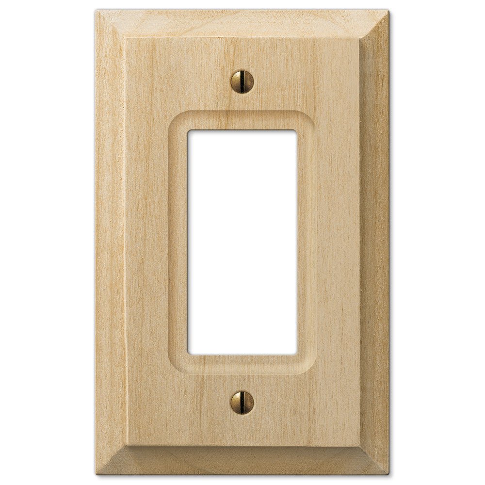 Placa de pared de madera de aliso sin terminar Baker - 1 balancín