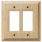 Placa de pared de madera de aliso sin terminar Baker - 2 balancines