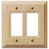 Placa de pared de madera de aliso sin terminar Baker - 2 balancines
