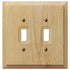Placa de pared de madera de aliso sin terminar Baker - 2 palancas