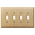 Placa de pared de madera de aliso sin terminar Baker - 4 palancas