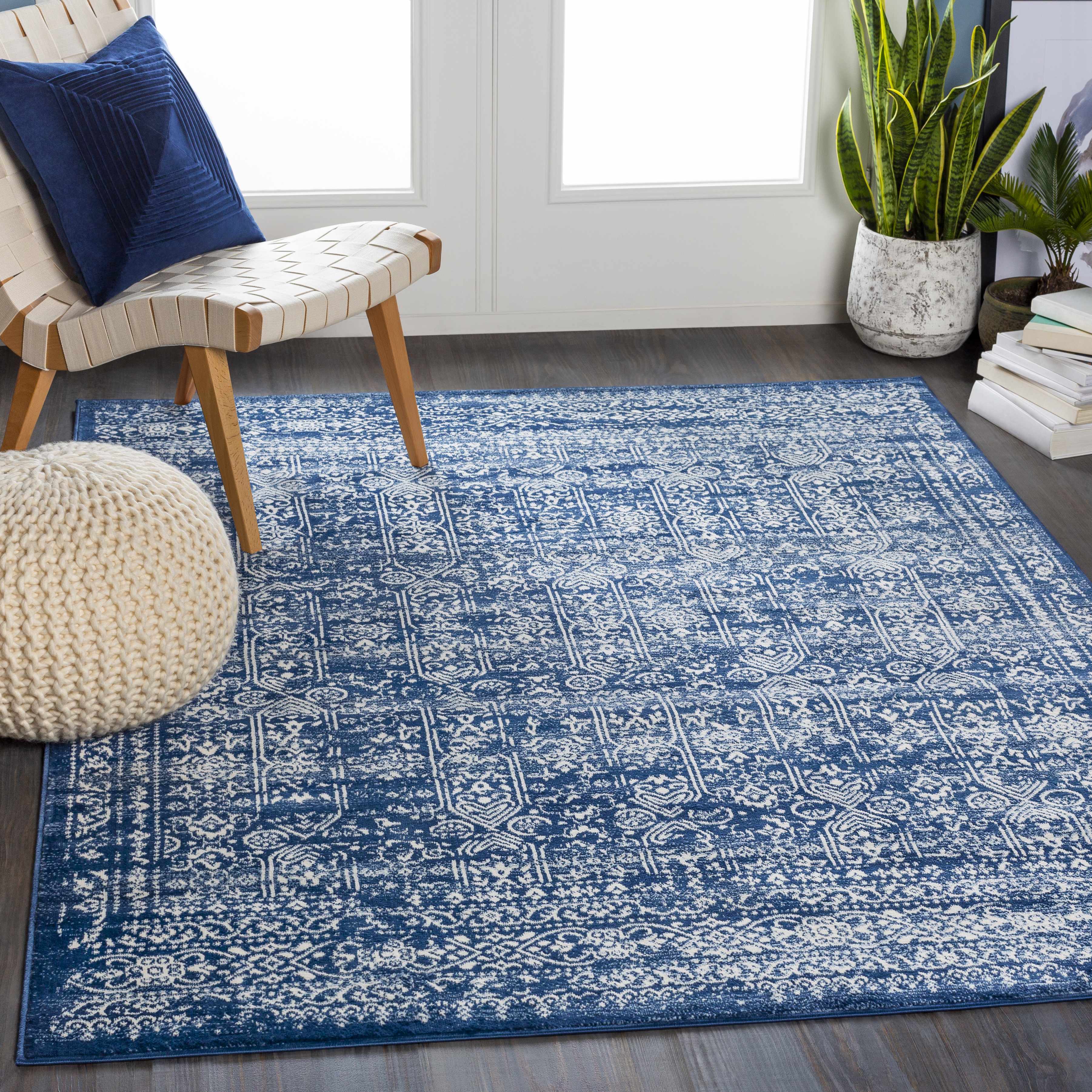 Alfombra azul oscuro Michie - Liquidación