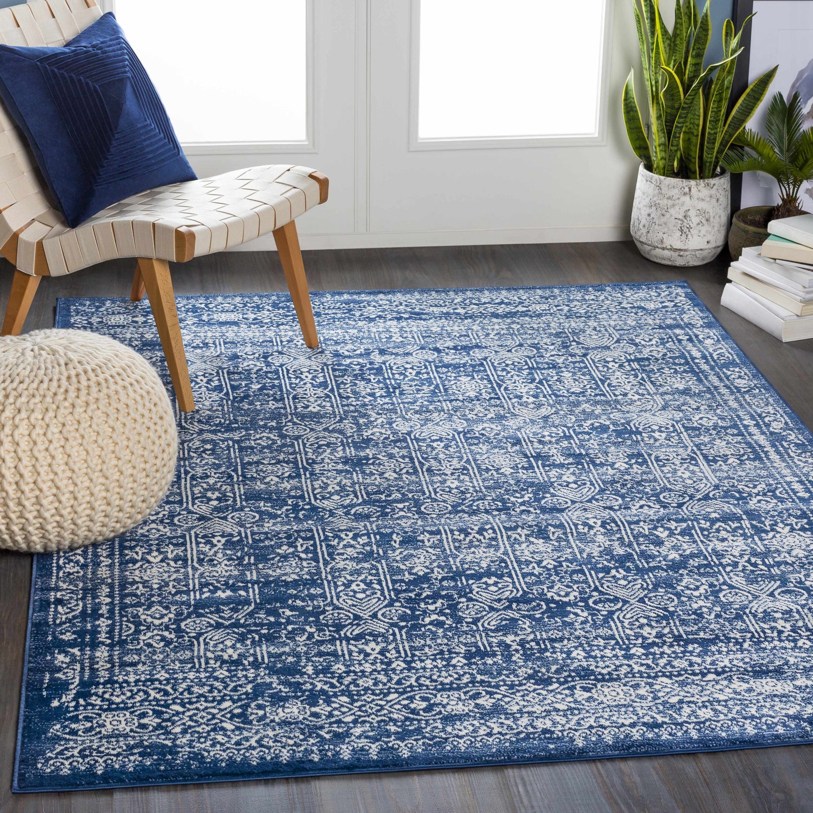 Alfombra azul oscuro Michie - Liquidación