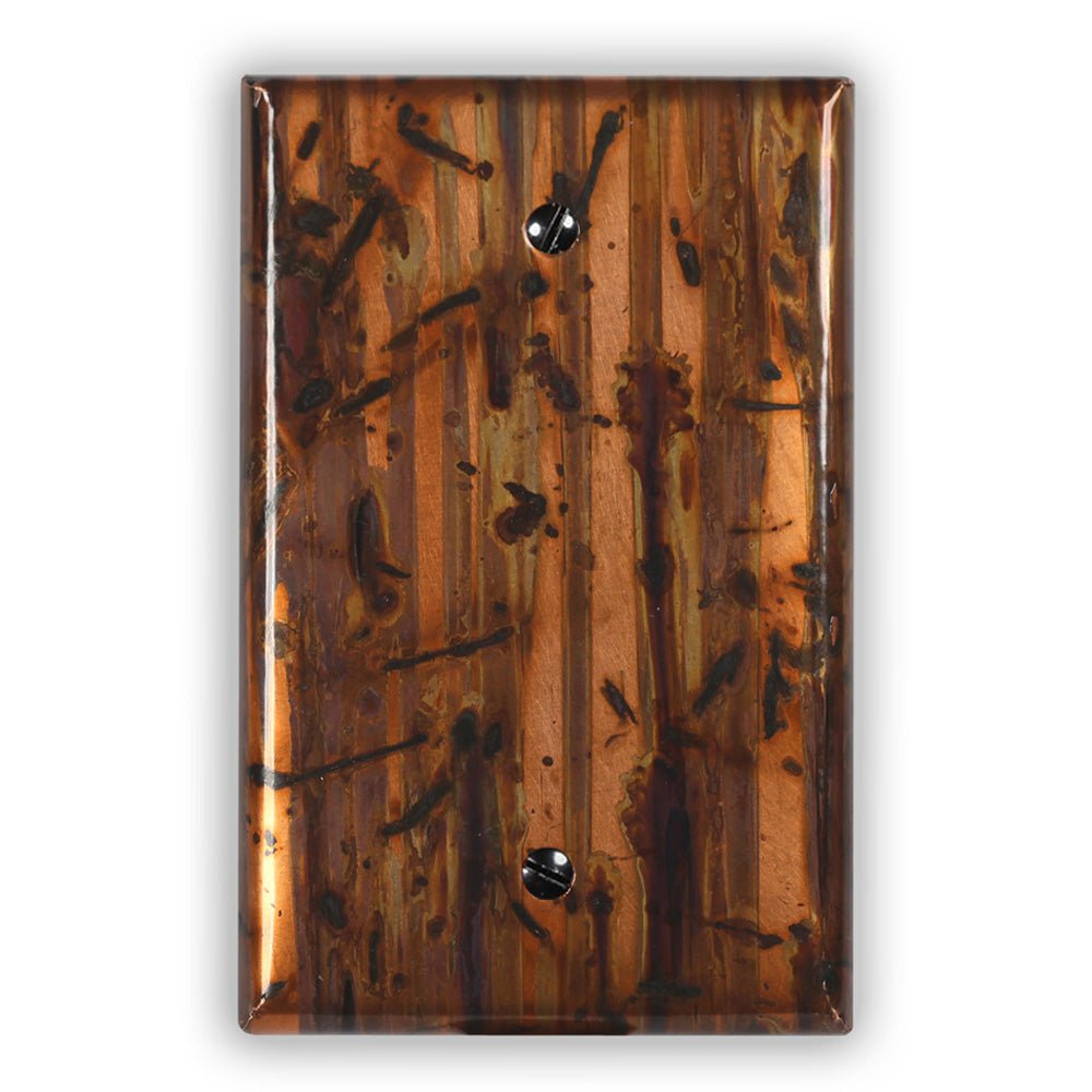 Bosque de bambú de cobre: ​​1 placa de pared en blanco