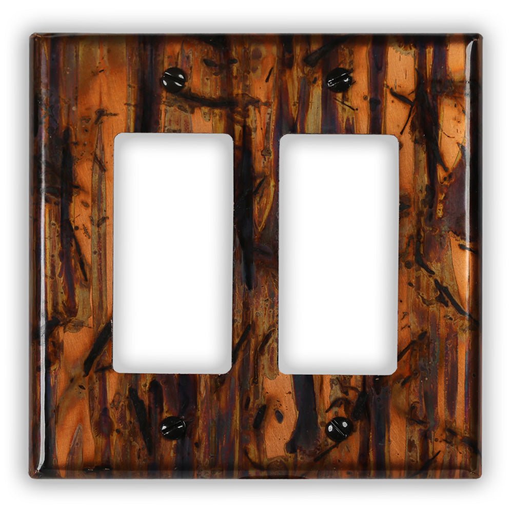 Bamboo Forest Copper - Placa de pared con 2 balancines