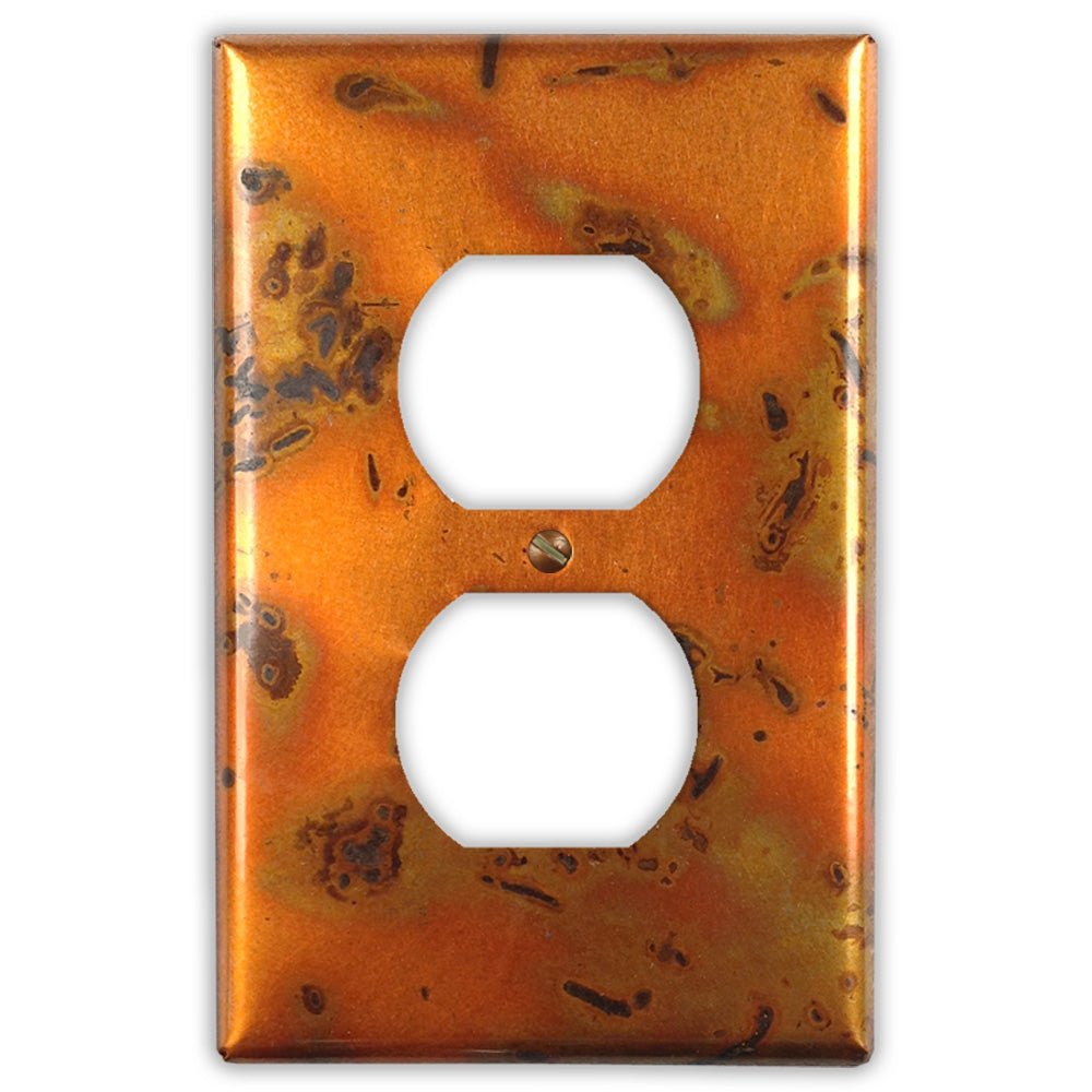 Bamboo Golden Copper - 1 Duplex Wallplate