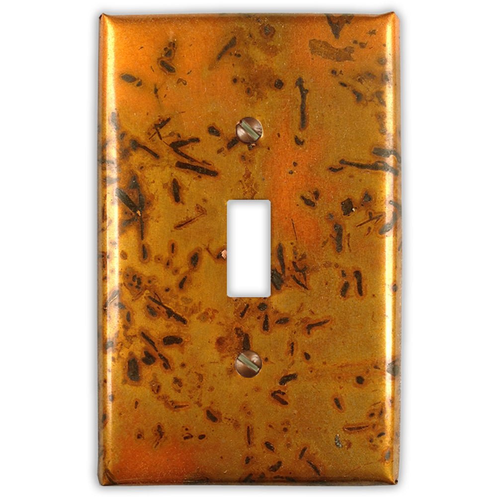 Bamboo Golden Copper - 1 Toggle Wallplate