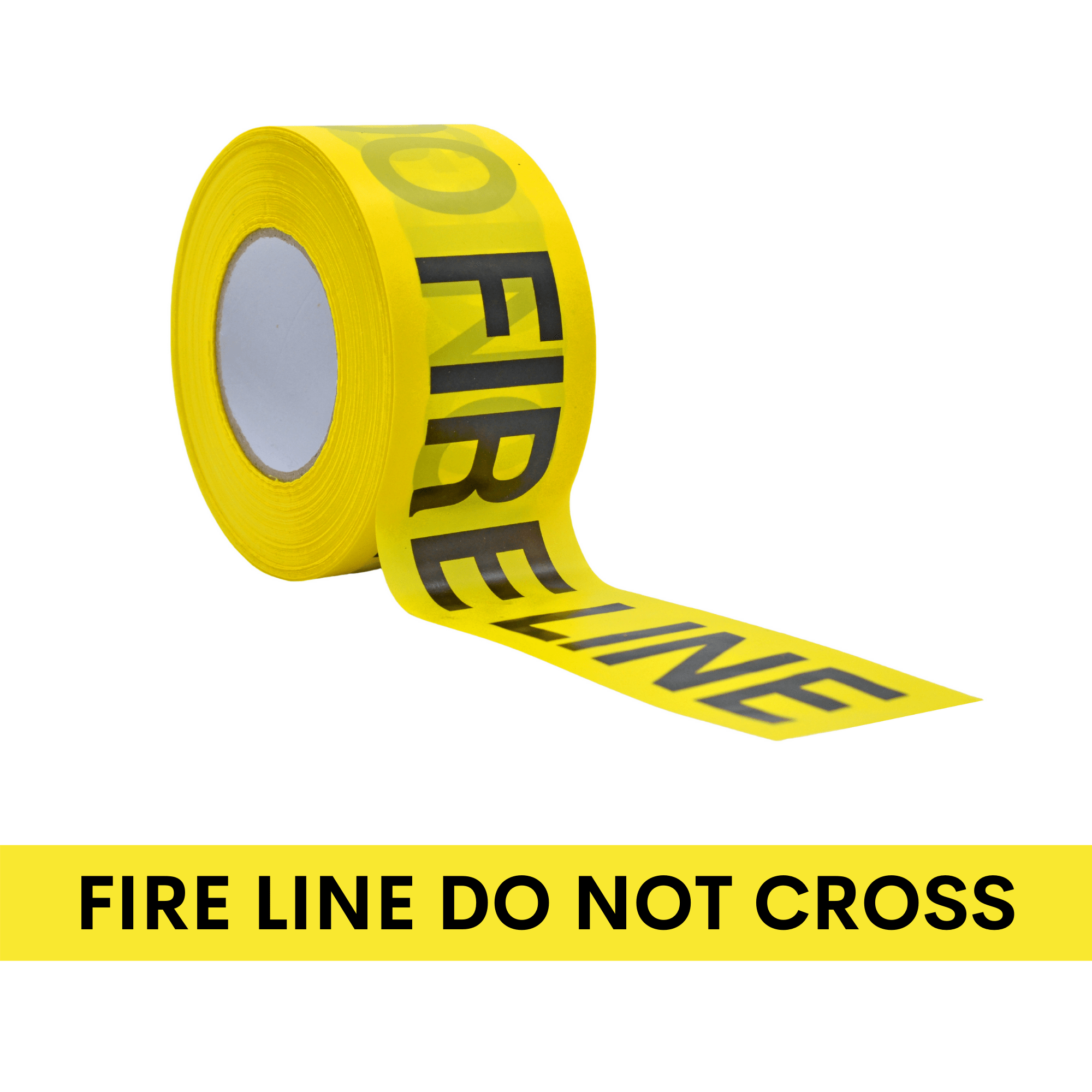 WOD Barricade Flagging Tape ''Fire Line Do Not Cross'' 3 inch x 1000 ft. - Hazardous Areas, Safety for Construction Zones BRC