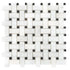 Carrara White-Toros Black Basketweave Mosaic Floor and Wall Tile - Livfloors Collection