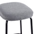 Taburete de bar Mutt Simple con asiento tapizado, juego de 2