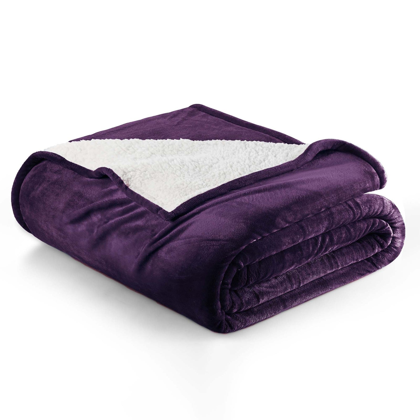 Velvet Plush Sherpa Bed Blanket - Sherpa Fleece Collection