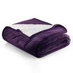 Velvet Plush Sherpa Bed Blanket - Sherpa Fleece Collection