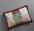 DaDa Bedding Bohemian Burgundy Red Velvet Trim Floral Paisley Patchwork Cotton Bedspread Set (JHW-868)