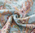 DaDa Bedding Bohemian Burgundy Red Velvet Trim Floral Paisley Patchwork Cotton Bedspread Set (JHW-868)