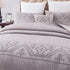 DaDa Bedding Whimsical Lavender Grey Cottage Soft Quilted Coverlet Bedspread Set (JHW866)