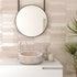 Lavabo de baño de piedra natural color beige travertino toscano pulido sobre tocador (diámetro de 16" y alto de 6")