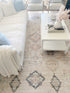 Alfombra lavable vintage Beckett beige - Liquidación