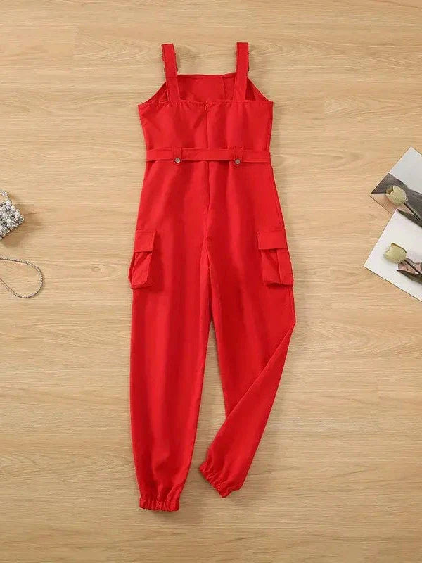 Button Front Jumpsuit