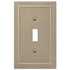 Bethany - Placa de pared de bronce cepillado fundido con 1 palanca