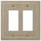 Bethany - Placa de pared de bronce cepillado fundido de 2 balancines