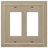 Bethany - Placa de pared de bronce cepillado fundido de 2 balancines