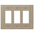 Bethany - Placa de pared de bronce cepillado fundido de 3 balancines