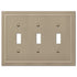 Bethany - Placa de pared de bronce cepillado fundido con 3 palancas