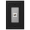 Placa de pared Bethany Matte Black Cast - 1 conector de cable